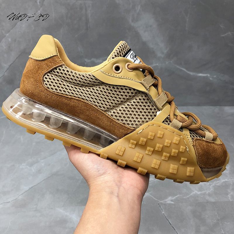 Crossfit Hard - 男性用の通気性のあるメッシュとエアクッションを備えた厚手の豪華なスニーカー,カジュアル,ファッショナブル,高さ,風通しの良いプラットフォーム