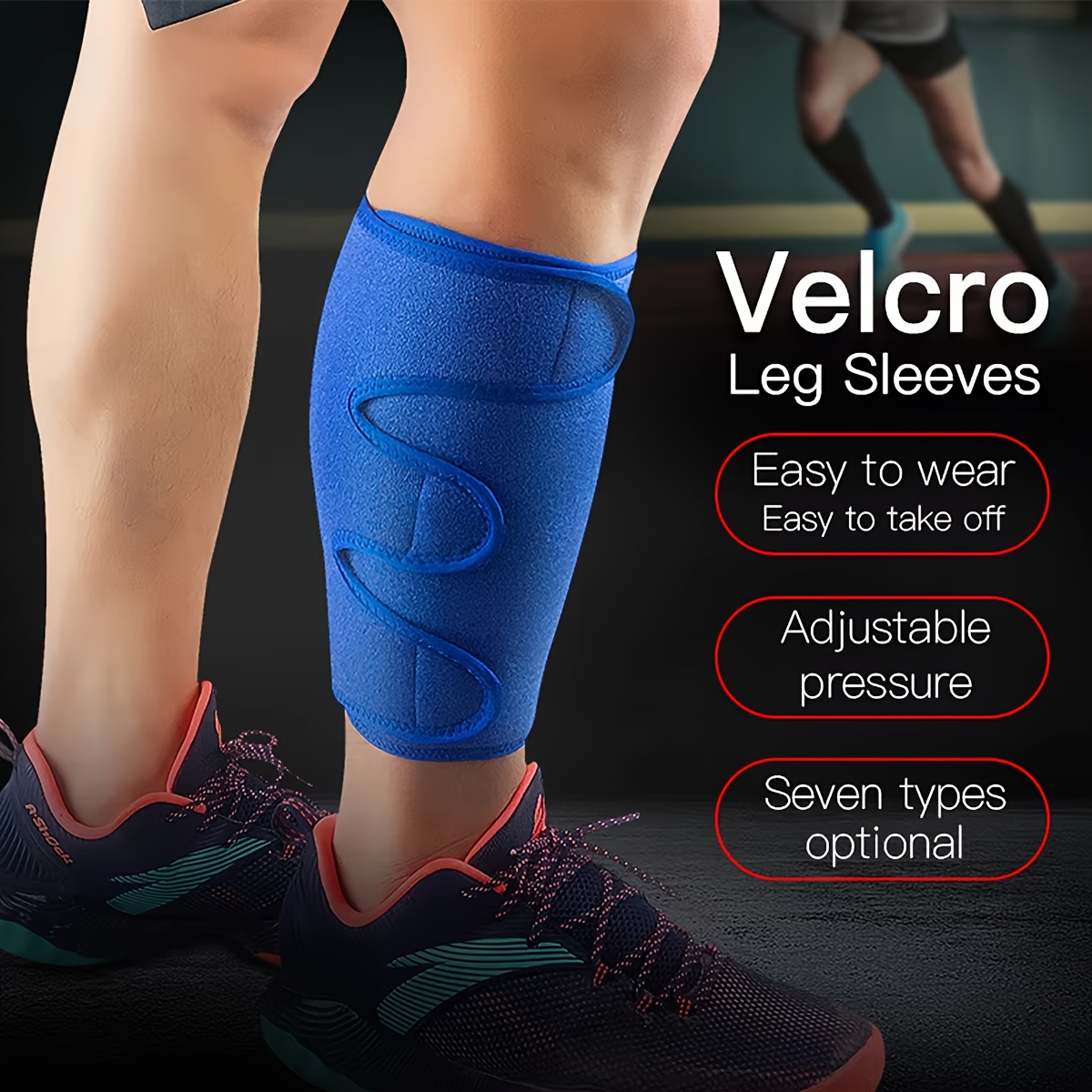 Shin Guard Crossfit - 1PCスポーツシンガードクロスフィット調整可能ふくらはぎ圧縮サイクリングスリーブサッカーバスケットボールウェイトリフティングふくらはぎサポートブレース