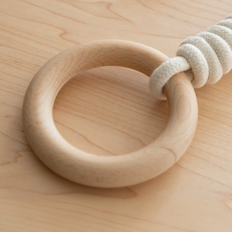 ベッド吊り下げリング、ホームトレーニング、フィットネス体操、 - Gymnastic Ring Wood のレビューと価格