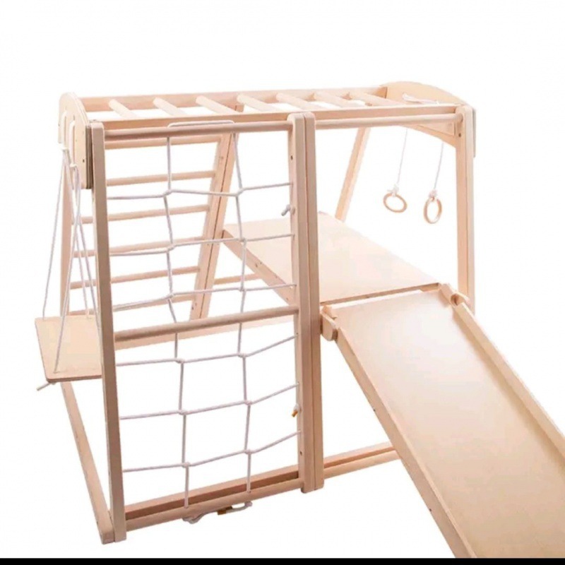 屋内遊具 モンテッソーリ ベビークライマー 木製クライミング - Gymnastic Ring Wood のレビューと価格