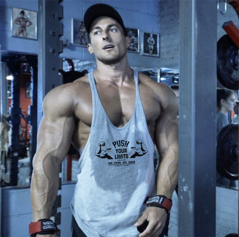 マッスルガイ-男性用のブランドの服,ボディービル用のノースリ - Crossfit Vest のレビューと価格