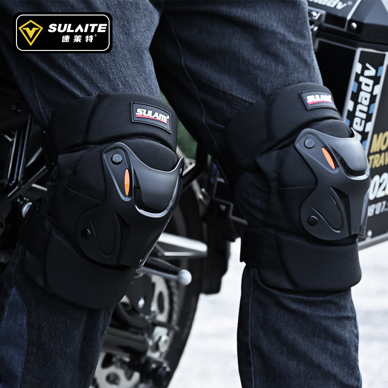 1 ペアオートバイ膝すねガードパッド黒調節可能な膝キャップパ - Shin Guard Crossfit のレビューと価格