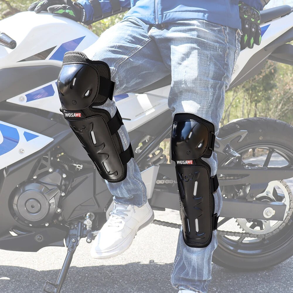 Wosaweeスポーツ膝 & 肘パッドオートバイ膝保護スキー - Shin Guard Crossfit のレビューと価格