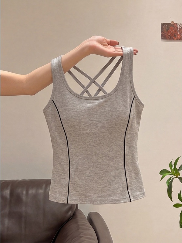 アメリカンスタイルクロスバックストラップベスト女性夏アウトド - Crossfit Vest のレビューと価格
