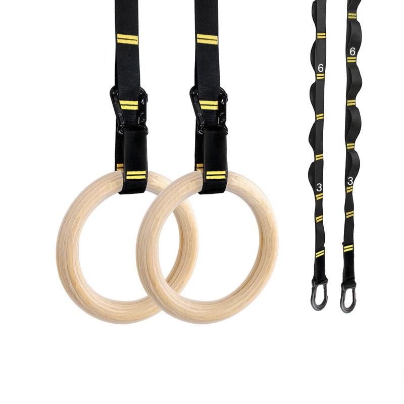 28mm 32mm プルアップ体操リング 吊り下げ式滑り止め - Gymnastic Ring Wood のレビューと価格